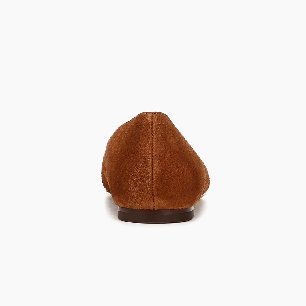 VERONICA BEARD CLEO SUEDE FLATS IN CARAMEL Tassel Loafers, - Picture 9 of 10
